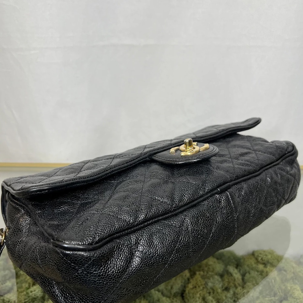 Chanel Easy Flap Jumbo Caviar Leather shoulder bag - Picture 5 of 13